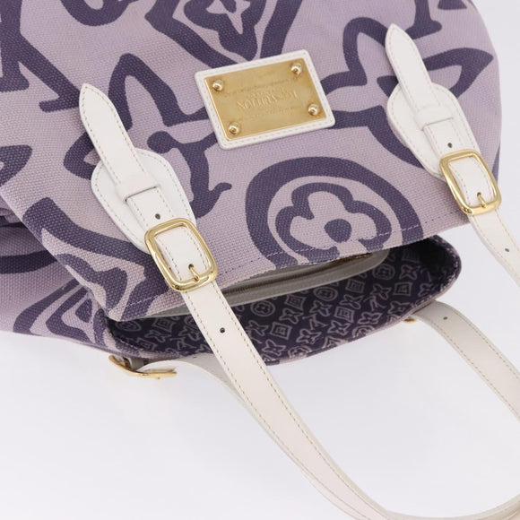 LOUIS VUITTON Cruise line Taicienne GM Bag Canvas Purple M95681 LV Auth ep15639A
