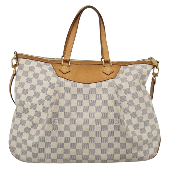 LOUIS VUITTON Damier Azur Siracusa GM Shoulder Bag N41111 LV Auth ep15640A