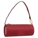 LOUIS VUITTON Epi Soufflot Pouch Accessory Pouch Red LV Auth ep15641-1