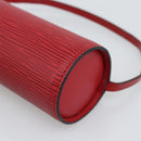 LOUIS VUITTON Epi Soufflot Pouch Accessory Pouch Red LV Auth ep15641-15