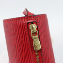 LOUIS VUITTON Epi Soufflot Pouch Accessory Pouch Red LV Auth ep15641-10