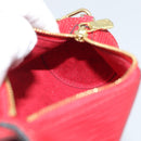 LOUIS VUITTON Epi Soufflot Pouch Accessory Pouch Red LV Auth ep15641-19