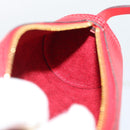 LOUIS VUITTON Epi Soufflot Pouch Accessory Pouch Red LV Auth ep15641-20