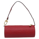 LOUIS VUITTON Epi Soufflot Pouch Accessory Pouch Red LV Auth ep15641-2