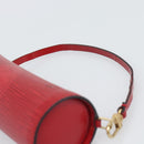 LOUIS VUITTON Epi Soufflot Pouch Accessory Pouch Red LV Auth ep15641-8