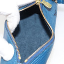 LOUIS VUITTON Epi Soufflot Pouch Blue LV Auth ep15642-11