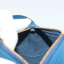 LOUIS VUITTON Epi Soufflot Pouch Blue LV Auth ep15642-19