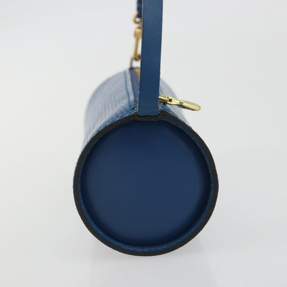 LOUIS VUITTON Epi Soufflot Pouch Blue LV Auth ep15642