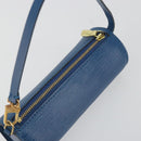 LOUIS VUITTON Epi Soufflot Pouch Blue LV Auth ep15642-6