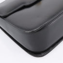 GUCCI Hand Bag Leather Black Gold Tone Auth ep15645-11
