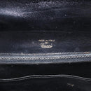 GUCCI Hand Bag Leather Black Gold Tone Auth ep15645-15