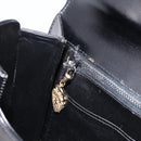 GUCCI Hand Bag Leather Black Gold Tone Auth ep15645-19