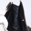 BURBERRY Nova Check Shoulder Bag Canvas Beige Silver Auth ep15646-17