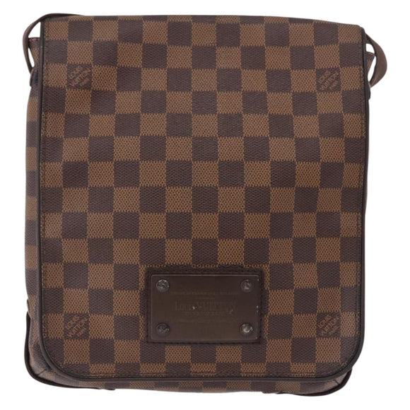 LOUIS VUITTON Damier Ebene Brooklyn PM Shoulder Bag N51210 LV Auth ep15649
