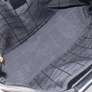 CELINE Macadam Hand Bag Vinyl Brown Black Auth ep15650-16