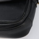 Burberrys Shoulder Bag Leather Black Gold Tone Auth ep15651-14