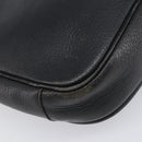 Burberrys Shoulder Bag Leather Black Gold Tone Auth ep15651-9