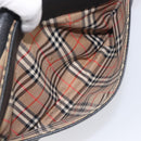 Burberrys Shoulder Bag Leather Black Gold Tone Auth ep15651-21