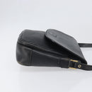 Burberrys Shoulder Bag Leather Black Gold Tone Auth ep15651-3