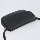 Burberrys Shoulder Bag Leather Black Gold Tone Auth ep15651-6