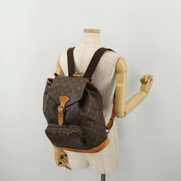 LOUIS VUITTON Monogram Montsouris GM Backpack M51135 LV Auth ep15653
