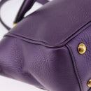 GUCCI Hand Bag Leather Purple Gold Tone 282481 Auth ep15662V-12