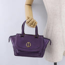 GUCCI Hand Bag Leather Purple Gold Tone 282481 Auth ep15662V-24