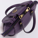 GUCCI Hand Bag Leather Purple Gold Tone 282481 Auth ep15662V-6
