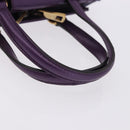 GUCCI Hand Bag Leather Purple Gold Tone 282481 Auth ep15662V-7