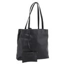 PRADA Tote Bag Leather Black Auth ep15663-1