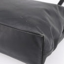 PRADA Tote Bag Leather Black Auth ep15663-9