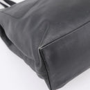 PRADA Tote Bag Leather Black Auth ep15663-14