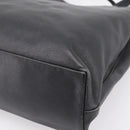 PRADA Tote Bag Leather Black Auth ep15663-15
