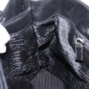 PRADA Tote Bag Leather Black Auth ep15663-19