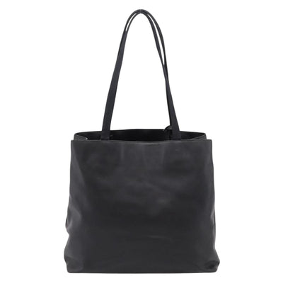 PRADA Tote Bag Leather Black Auth ep15663 - 0