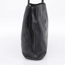 PRADA Tote Bag Leather Black Auth ep15663-3