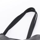 PRADA Tote Bag Leather Black Auth ep15663-8