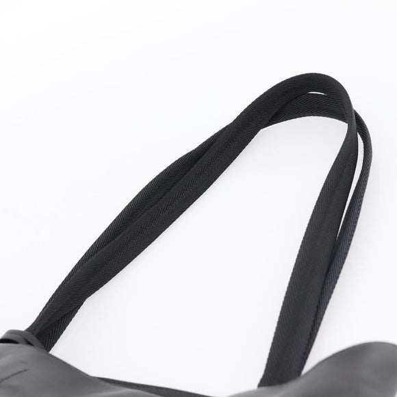 PRADA Tote Bag Leather Black Auth ep15663