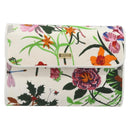 GUCCI Flower Chain Shoulder Bag Canvas Multicolor Auth ep15665A-2