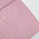 FENDI Hand Bag Leather Pink Gold Tone Auth ep15666A-9