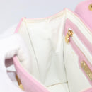 FENDI Hand Bag Leather Pink Gold Tone Auth ep15666A-20