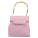 FENDI Hand Bag Leather Pink Gold Tone Auth ep15666A-13