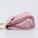 FENDI Hand Bag Leather Pink Gold Tone Auth ep15666A-4