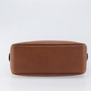Burberrys Hand Bag Leather Brown Gold Tone Auth ep15667-5