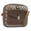 GUCCI GG Supreme Shoulder Bag PVC Leather Beige Gold Tone Auth ep15669-1