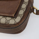 GUCCI GG Supreme Shoulder Bag PVC Leather Beige Gold Tone Auth ep15669-8