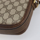 GUCCI GG Supreme Shoulder Bag PVC Leather Beige Gold Tone Auth ep15669-16