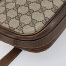 GUCCI GG Supreme Shoulder Bag PVC Leather Beige Gold Tone Auth ep15669-17