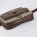 GUCCI GG Supreme Shoulder Bag PVC Leather Beige Gold Tone Auth ep15669-6