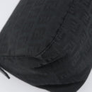 FENDI Zucchino Canvas Mamma Baguette Shoulder Bag Black 8BR180 Auth ep15673V-13